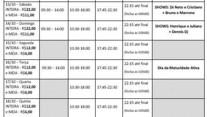 34ª Oktoberfest e Feirasul