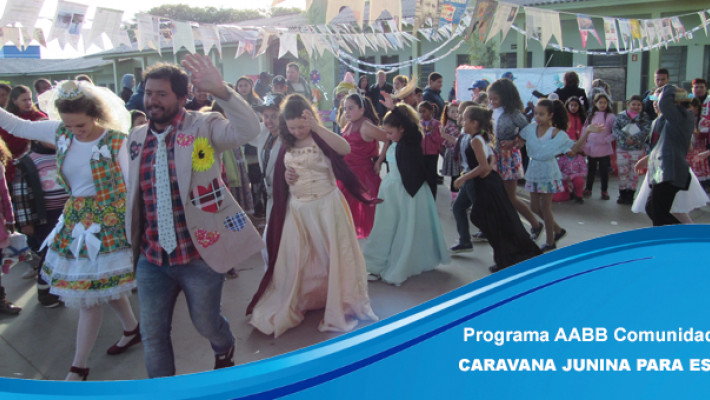 Programa AABB Comunidade leva Caravana Junina para Escolas