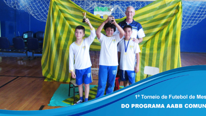 1º Torneio de Futebol de Mesa do Programa AABB Comunidade