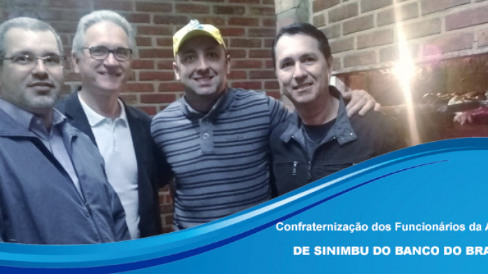 Funcionários do Banco do Brasil de Sinimbu realizam confraternização na AABB Santa Cruz do Sul