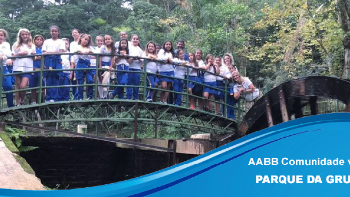 Educandos do Programa AABB Comunidade visitam Parque da Gruta