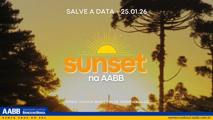 Sunset na AABB abre a programação de eventos de 2026 no clube
