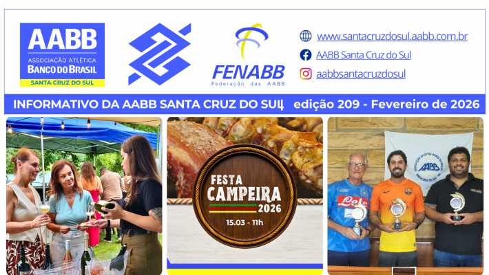 Informativo de Fevereiro da AABB já está disponível