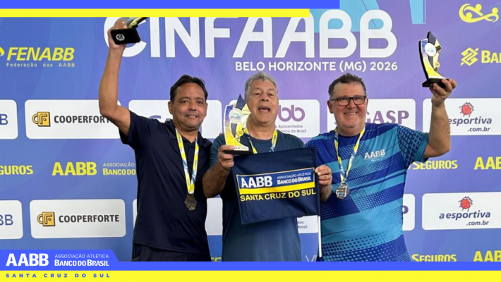 AABB Santa Cruz do Sul conquista 11 medalhas no 30º CINFAABB