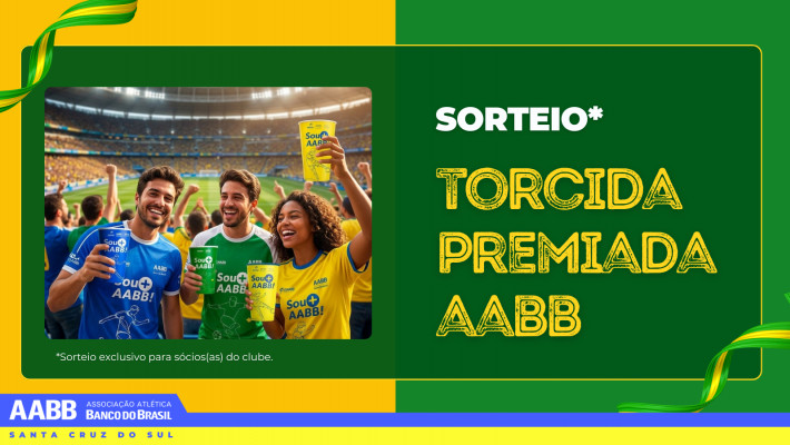 Torcida Premiada AABB vai sortear 30 kits alusivos à Copa do Mundo para associados