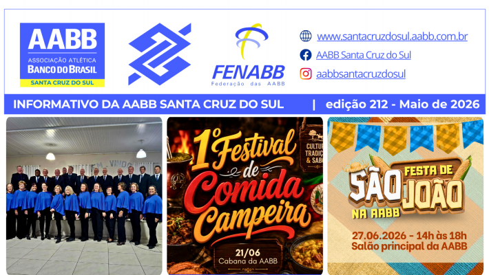 O Informativo de Maio da AABB está no ar