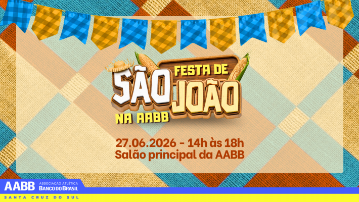 São João da AABB acontece neste sábado com pescaria, troca de figurinhas e delícias juninas