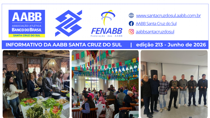 Informativo de Junho da AABB já está disponível. Confira os destaques!