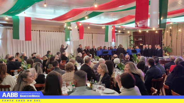 Noite Italiana reúne associados e amigos em noite de música, gastronomia e confraternização na AABB