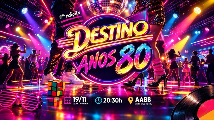 Destino Anos 80: uma viagem ao som dos grandes hits na AABB